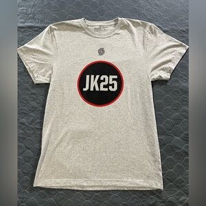 Jerome Kersey Portland Trail Blazers JK25 Memorial NBA Gray Tee